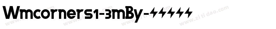 Wmcorners1-3mBy字体转换