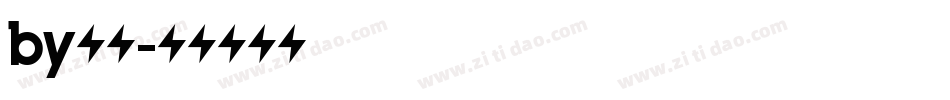 by字体字体转换