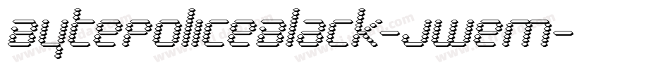 BytePoliceBlack-jweM字体转换