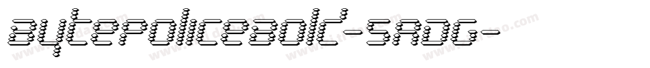 BytePoliceBold-5ADG字体转换