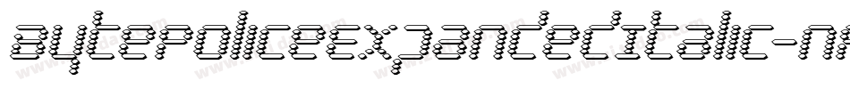 BytePoliceExpandedItalic-nPOP字体转换