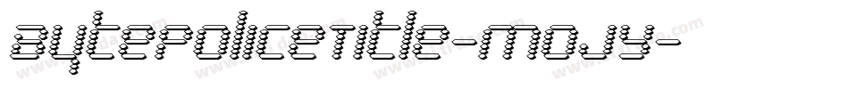 BytePoliceTitle-MojY字体转换
