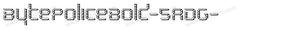 BytePoliceBold-5ADG字体转换
