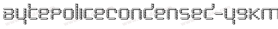 BytePoliceCondensed-y9KM字体转换