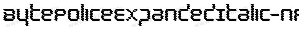BytePoliceExpandedItalic-nPOP字体转换
