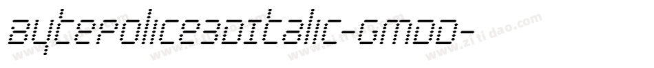 BytePolice3DItalic-GmDD字体转换 BytePolice3DItalic-GmDD字体转换