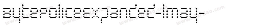 BytePoliceExpanded-lmay字体转换