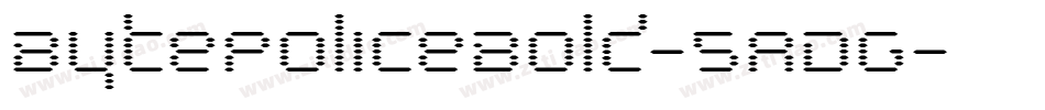 BytePoliceBold-5ADG字体转换