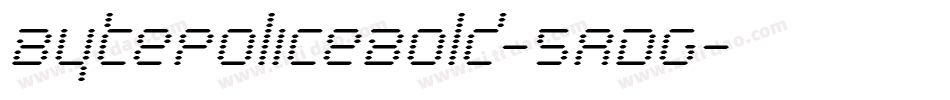BytePoliceBold-5ADG字体转换