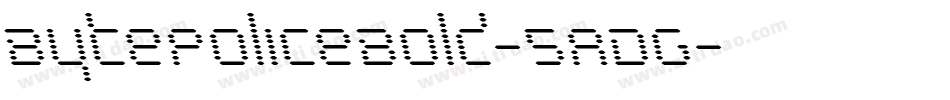 BytePoliceBold-5ADG字体转换