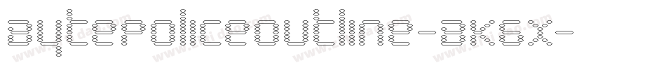 BytePoliceOutline-BK6x字体转换