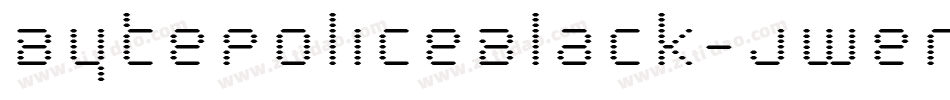 BytePoliceBlack-jweM字体转换