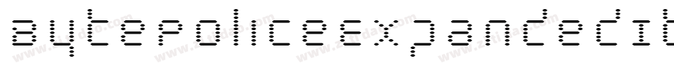 BytePoliceExpandedItalic-nPOP字体转换