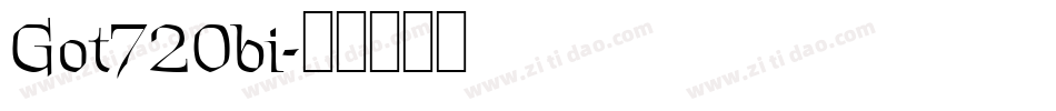 Got720bi字体转换