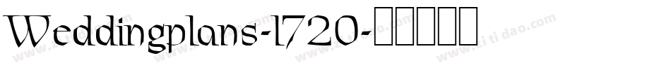 Weddingplans-l720字体转换