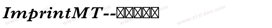 ImprintMT-字体转换