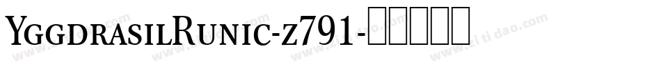 YggdrasilRunic-z791字体转换