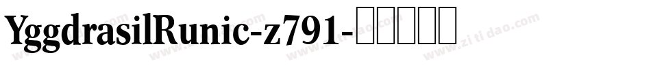 YggdrasilRunic-z791字体转换
