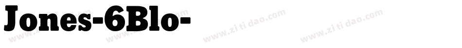 Jones-6Blo字体转换