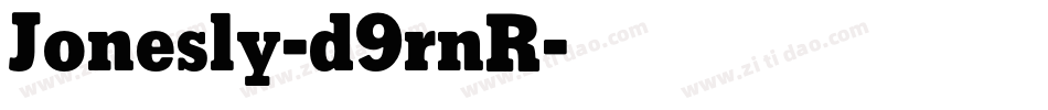 Jonesly-d9rnR字体转换