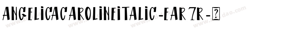 AngelicaCarolineItalic-Ear7r字体转换