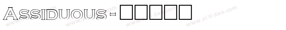 Assiduous字体转换