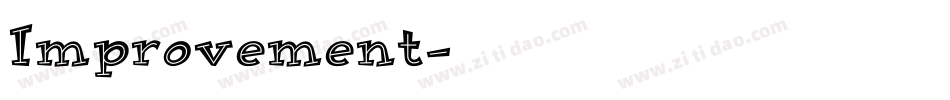 Improvement字体转换