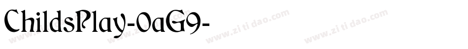 ChildsPlay-0aG9字体转换