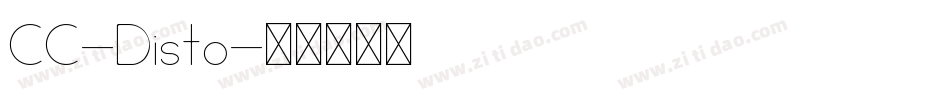 CC-Disto字体转换