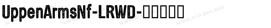 UppenArmsNf-LRWD字体转换