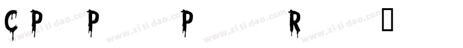 CfPunkPostersPersonalRegular-1G21j字体转换