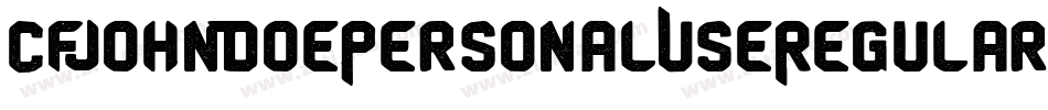 CfJohnDoePersonalUseRegular-VJme字体转换