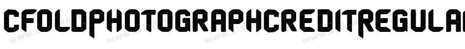 CfOldPhotographCreditRegular-6vjg字体转换