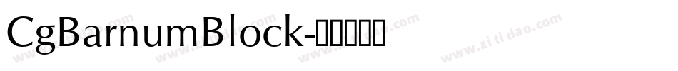 CgBarnumBlock字体转换