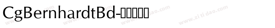 CgBernhardtBd字体转换