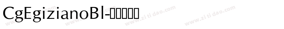 CgEgizianoBl字体转换