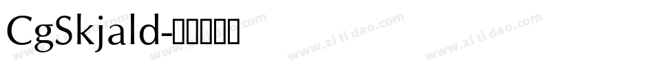 CgSkjald字体转换