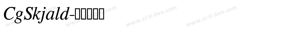 CgSkjald字体转换