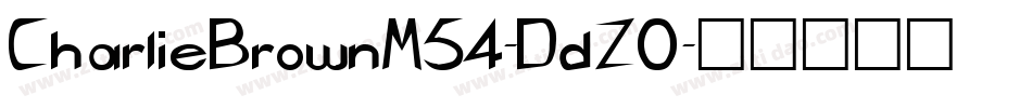 CharlieBrownM54-DdZ0字体转换