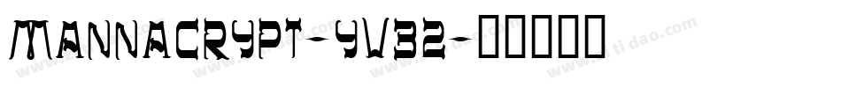 Mannacrypt-yV32字体转换
