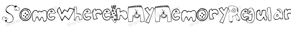 SomewhereInMyMemoryRegular-X86K字体转换