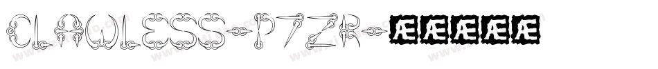 Clawless-p7ZR字体转换
