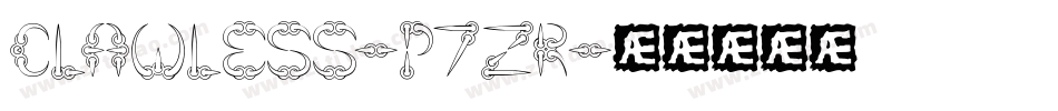Clawless-p7ZR字体转换