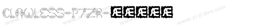 Clawless-p7ZR字体转换