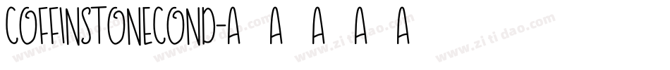 coffinstonecond字体转换