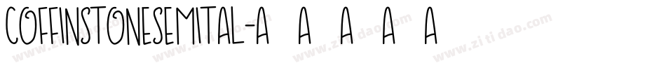 coffinstonesemital字体转换