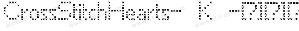 CrossStitchHearts-8K2字体转换