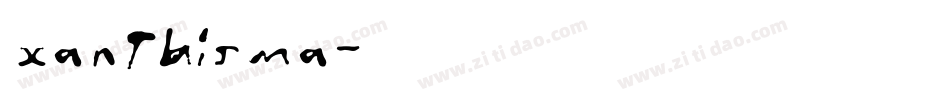 xanthisma字体转换
