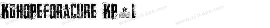 KgHopeForACure-Kp5l字体转换