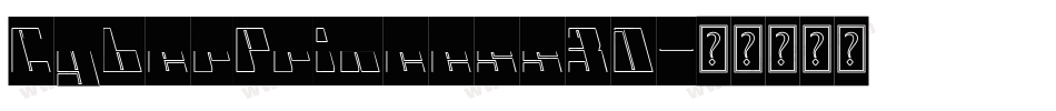CyberPrincess3D字体转换
